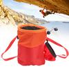 Rock Climbing Magnesium Powder Chalk Bag Outdoor Mountaineering Antiskid Equipment(red )