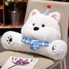 Universal Car Headrest Neck Pillow Plush Dog Cute Cartoon Comfortable Waist Pillow Vehicle Supplies Car Seat Accessorie Office Chair Sedentary Cushion