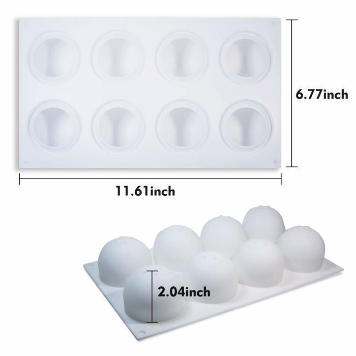 Moule À Gâteau - HONNESSERRY - UK-BAM20W164WH - Silicone Alimentaire - Résistant À La Chaleur - Flexible