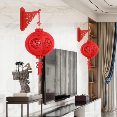 2Pcs Chinese Lantern Year Decor of The Snake Hanging for Spring