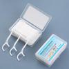 50 szt. Nić dentystyczna Flosser Picks Wykałaczki Patyczki do zębów Czyszczenie zębów Szczoteczka międzyzębowa Wykałaczka z nicią dentystyczną Pielęgnacja higieny jamy ustnej