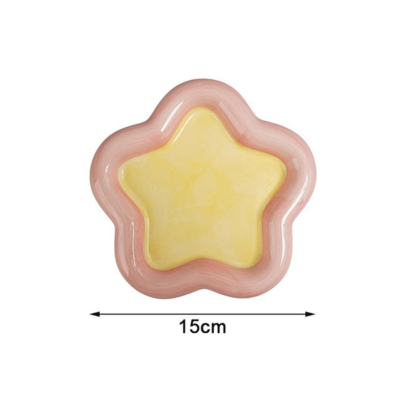 

Керамічна миска для кота з кольоровим дизайном, миска для котячого корму, тарілка для води, миска для перекусів, великий діаметр, протиперекидна, для захисту шиї