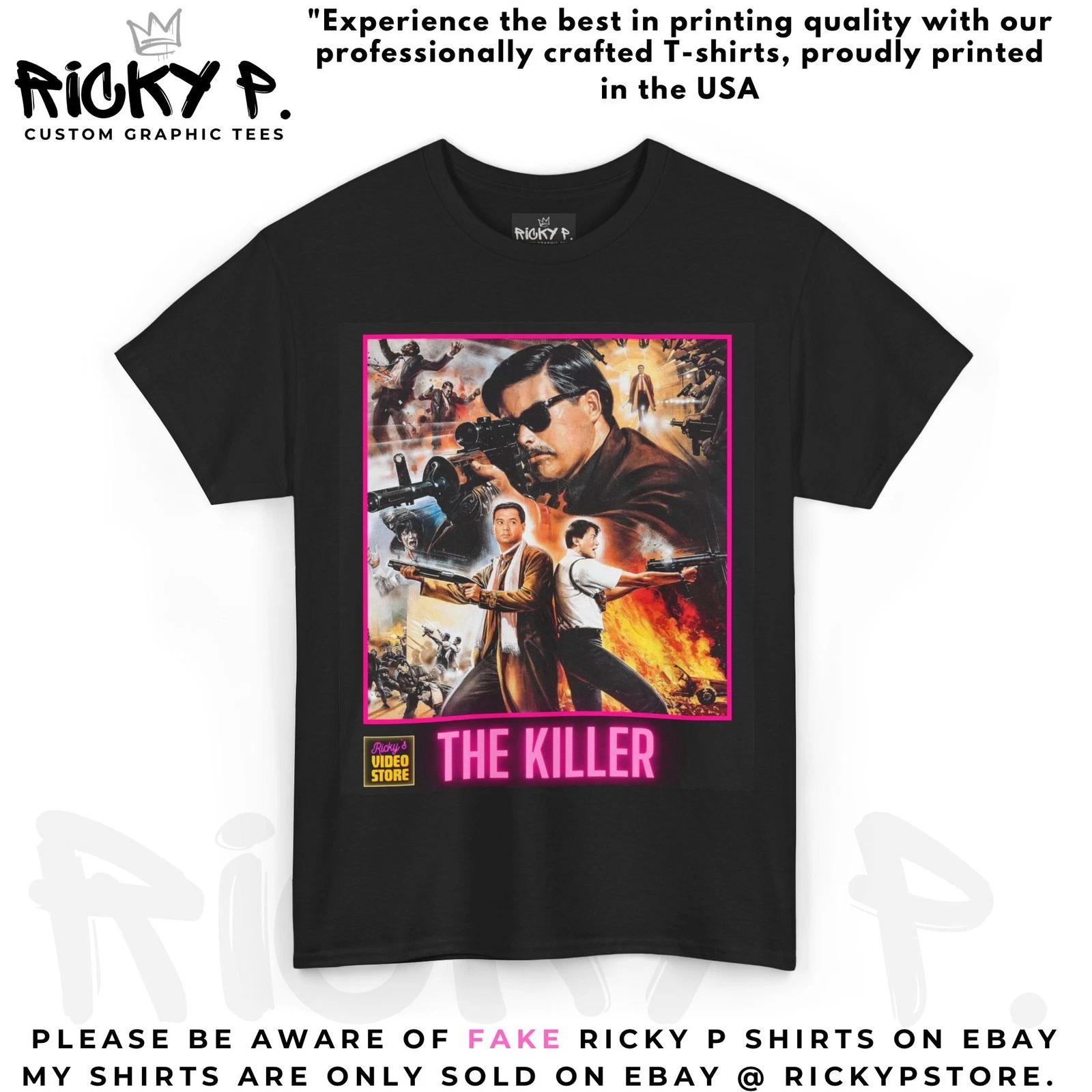 The Killer 100% Cotton T-shirt Mens Tees Top John Woo Chow Yun Fat Ricky P 100% Cotton T-shirt Mens Womens Tees Top S