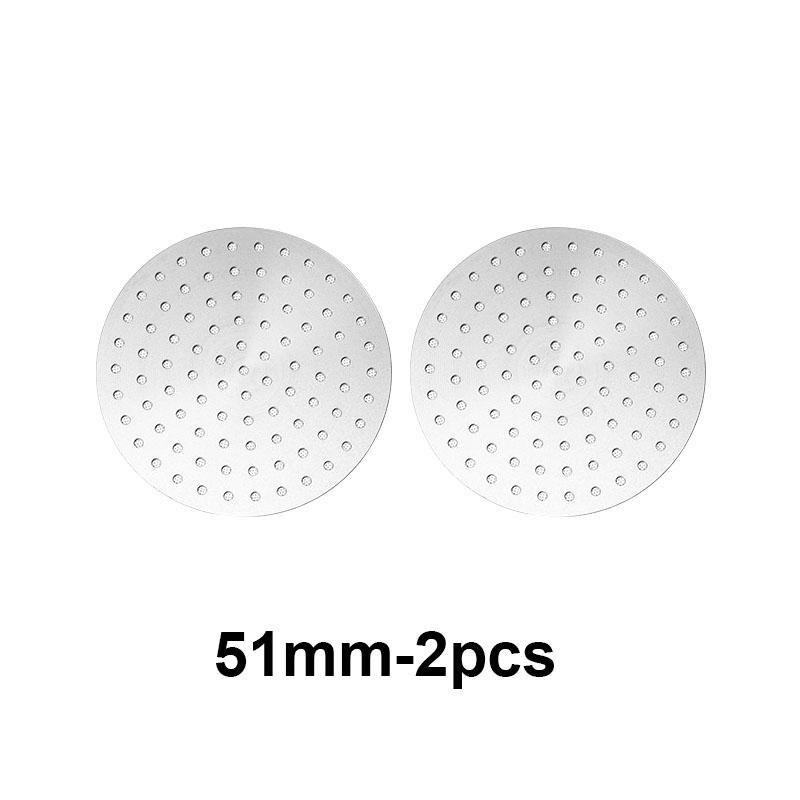 51/53/58mm Reusable Coffee Puck Screen 2pcs Double Layer Coffee Filter Fine Mesh Stainless Steel Coffee Filter Espresso Supplies