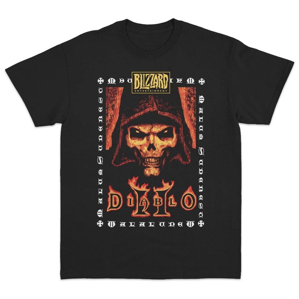 DIABLO II Game Vintage Graphic T Shirt Unisex Short Sleeve T Shirt S-4XL