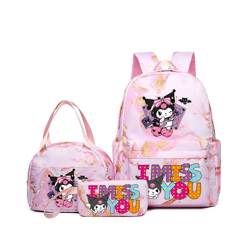 Student Schoolbag Cartoon Cute Large Capacity Backpack Lightweight Waterproof Middle School Student Backpack
