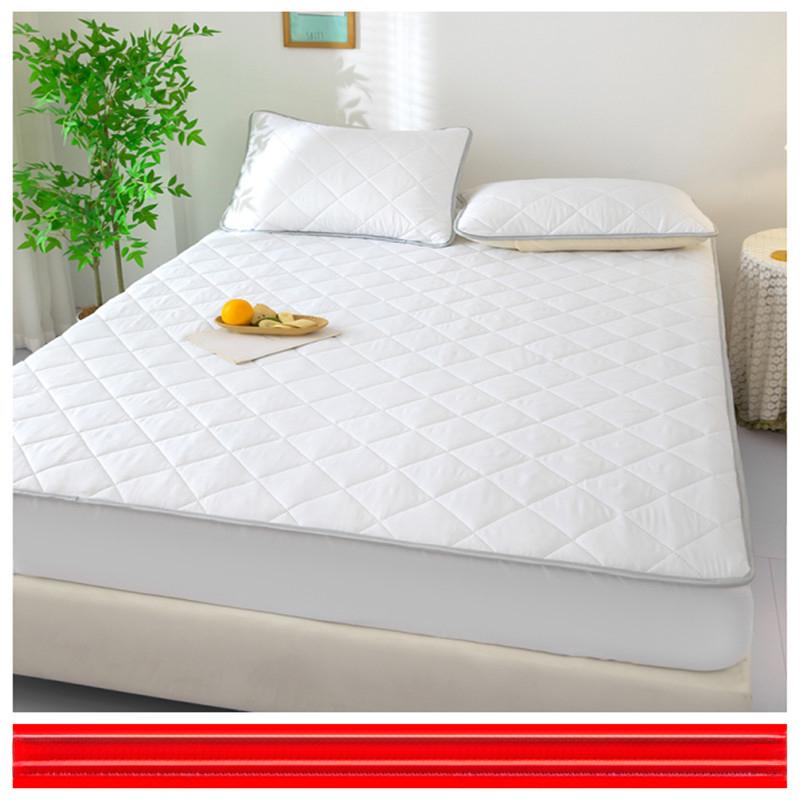 Machine Washable Single Thickened Bed Cover Quilted Mattress Protector