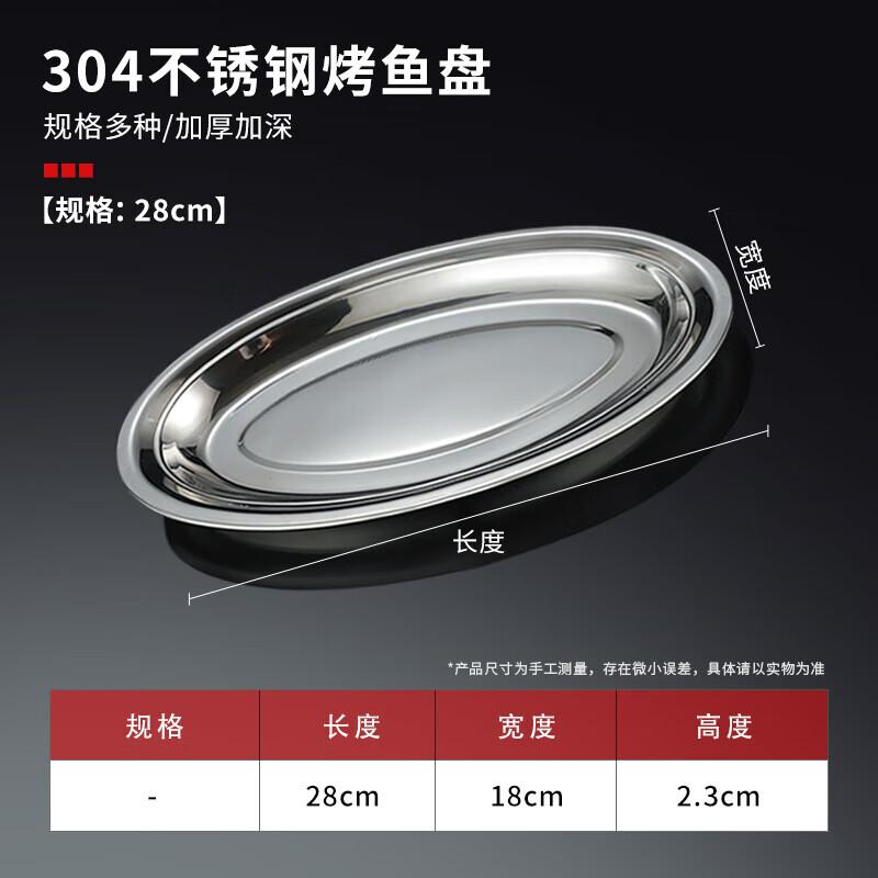 Ningzhao 304 Stainless Steel Oval Fish Plate