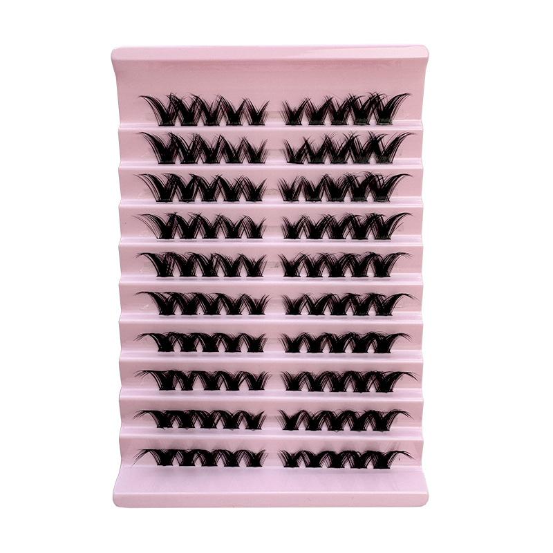 DIY self-grafting eyelashes curly fox segmented thick new natural false eyelashes