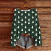 Women's Fashionable Oversized Knitwear Long-Sleeved Christmas Print Top