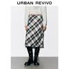 UR Damen Retro Karokleid A-Linie