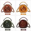 Women's Handbag Genuine Leather Bag Women's Premium Sense Niche Shoulder Bag Artistic Ethnic Style Crossbody Bag