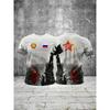 T Shirt for Mens Print Short Sleeve Top Leisure 3D Casual Street Man's T-shirt Tee Shirt Men Vintage Clothing Shirt