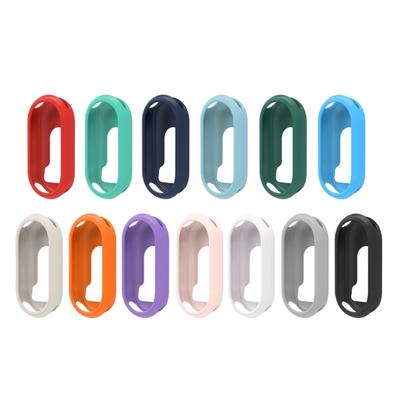 Silicone Screen Protector Housing Compatible for Mi-Band 8 Scratched Resistant Protective Cover Bumper-Shell Shockproof