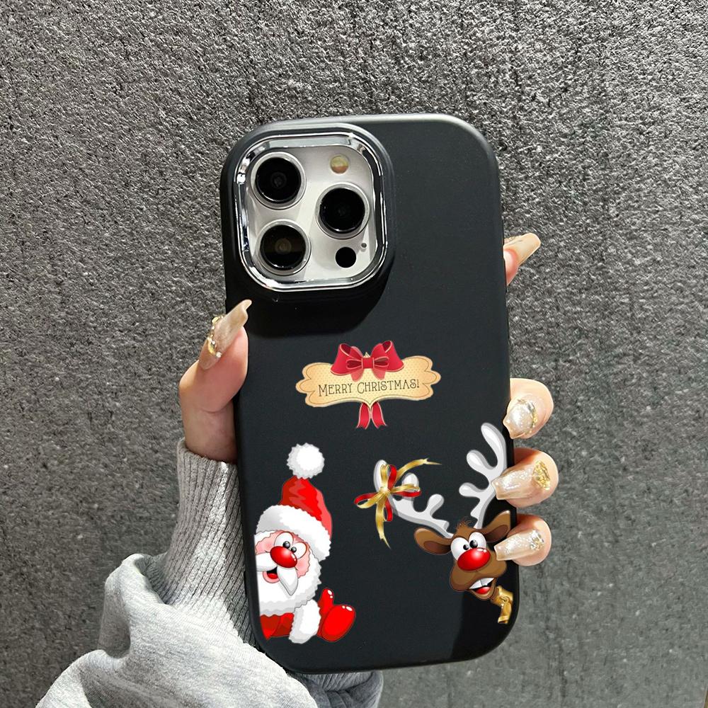 N100 Веселые рождественские мягкие чехлы для телефонов iPhone 15 16 Pro Max Xiaomi 11 — фото 10