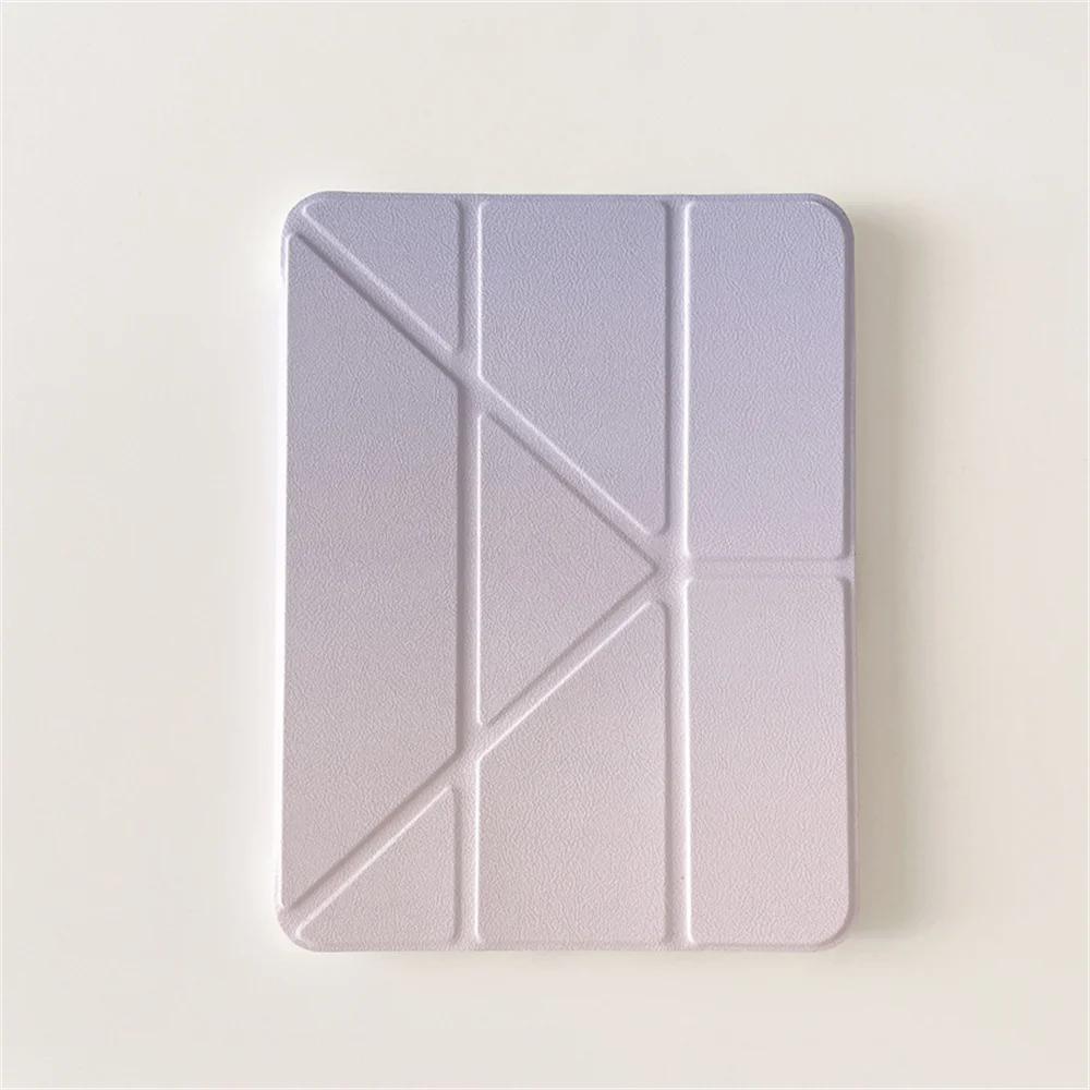 Nieuwe Kleurverloop Y-vouw Hoes Voor iPad Air M3 M2 11/13 inch | iPad Pro M4 11/13 12.9   | iPad A16 11e/10e 6/7/8/9e Generatie Funda iPad Air 11-in M2