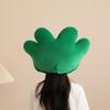 Novel Funny Little Grass Headgear Plush Little Grass Hat Cartoon Plant Headgear Hat Photography Props for Women Men