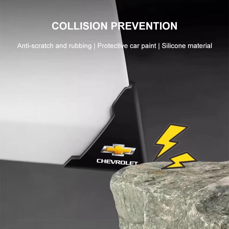 2-Pack Silicone Car Door Impact Covers, Door Corner Protectors for Chevrolet Cars. auto parts