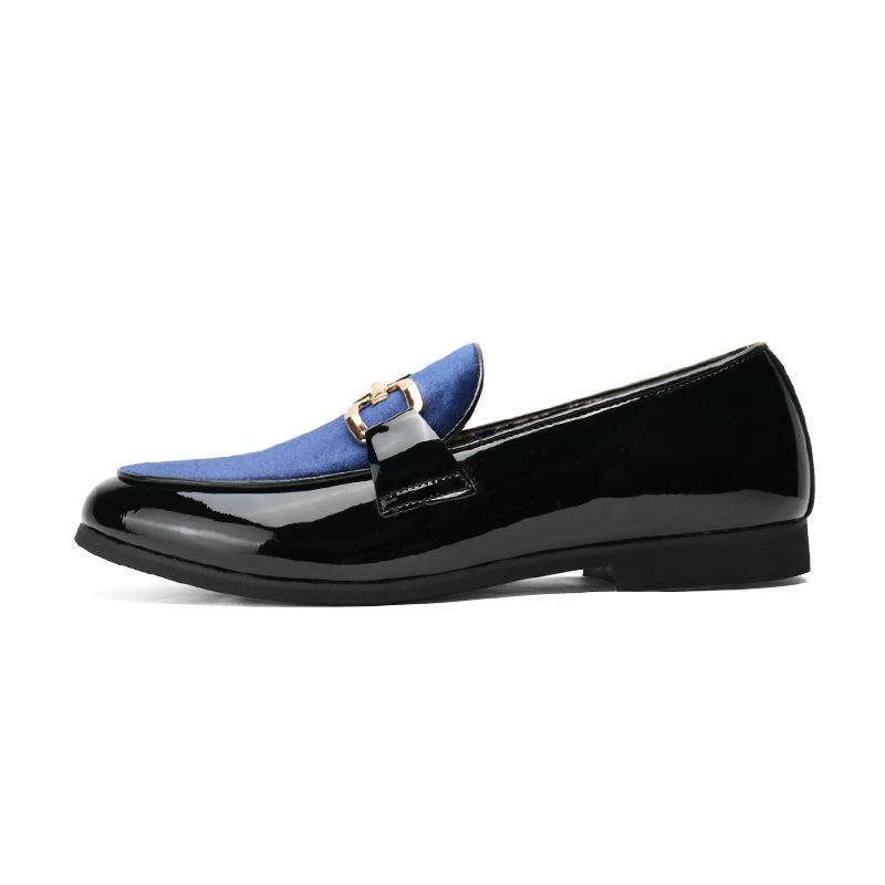 Modische Herren Freizeitschuhe aus Leder für Partys und Hochzeiten, modische Patchwork-Loafer, Mokassins für Herren, Slip-on, leichte, bequeme Fahrschuhe