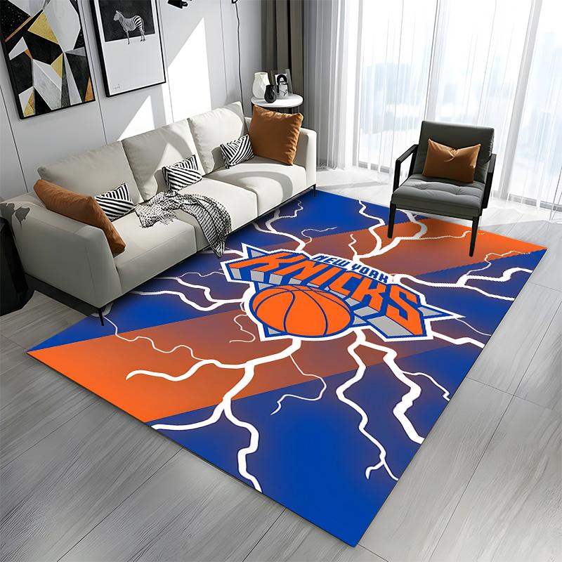 "New York Knicks Basketball Rug Design" Patterned Carpet a Non Slip Rug Suitable for All Seasons and Any Setting, Gift