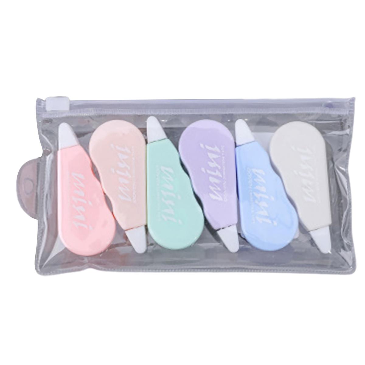 

портативный ластик для ленты, 6 шт./компл., многоразовый, прочный, для коррекции цветочного принта C