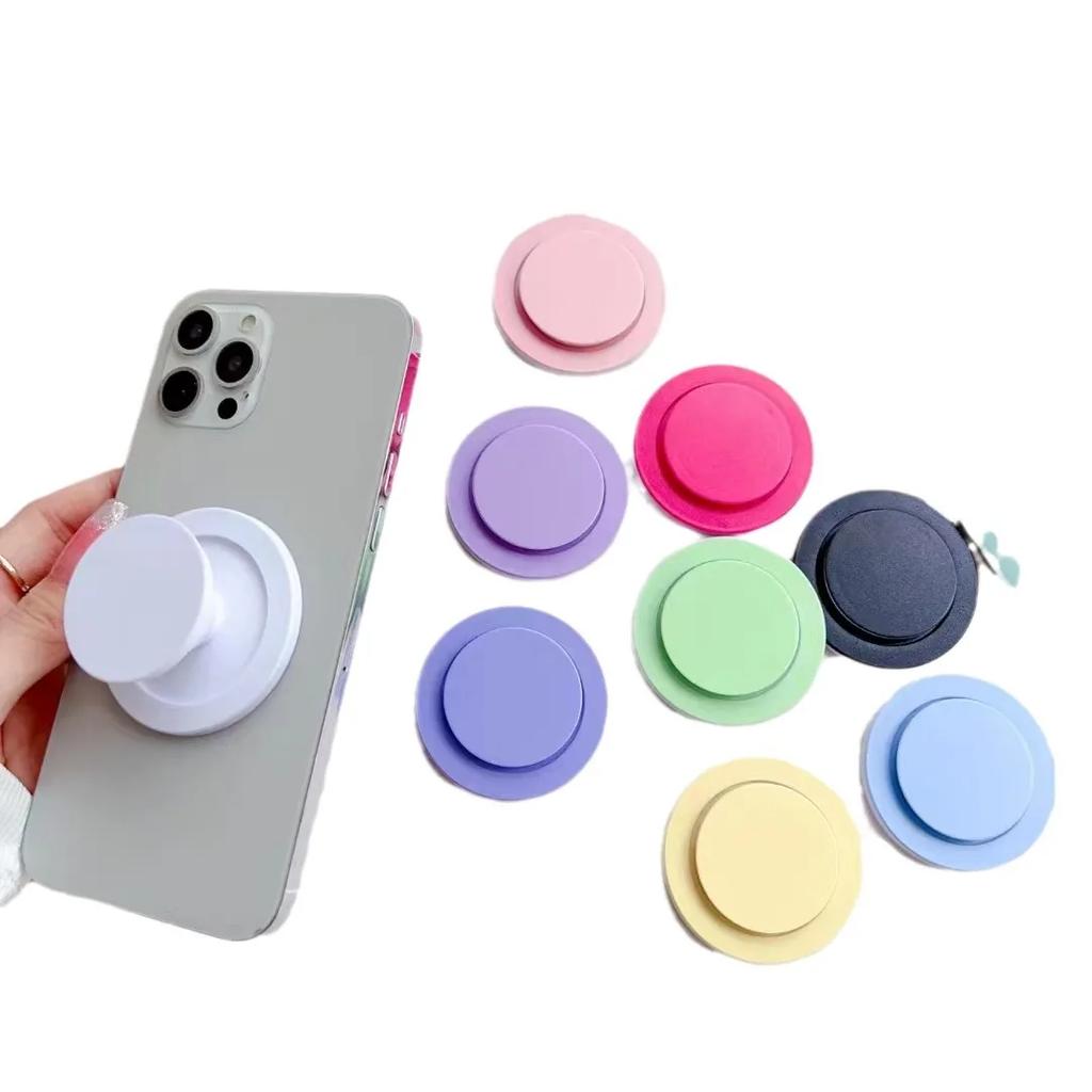 Per Magsafe Magnetico Carino Caramella Retrattile Airbag Supporto Stand Ins Colore Solido Rotondo Impugnatura Telefono Porta Carica Wireless Dito