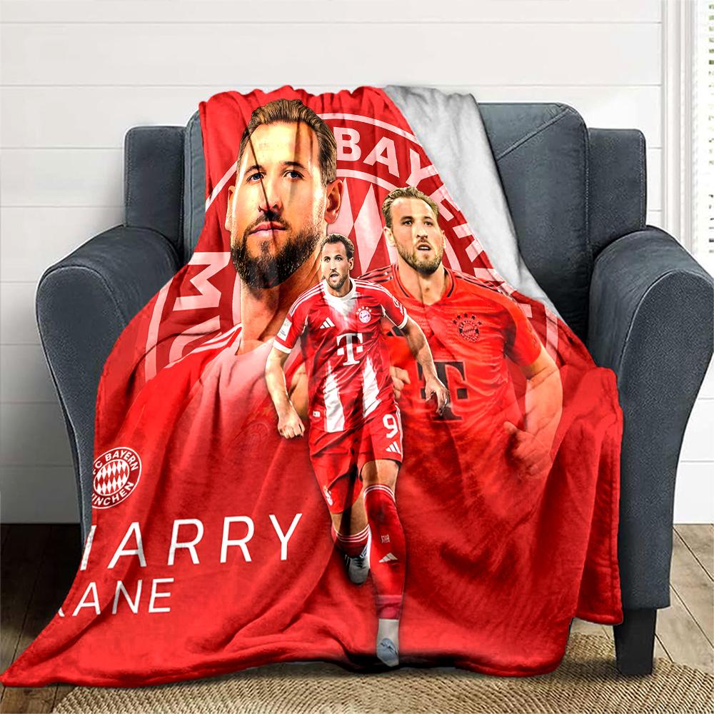 1pc Harry Kane1 Blanket, Gift, for Men and Women, Soft Blanket, Good for Sofa Bed Couch Travel, Lightweight Flannel Blanket