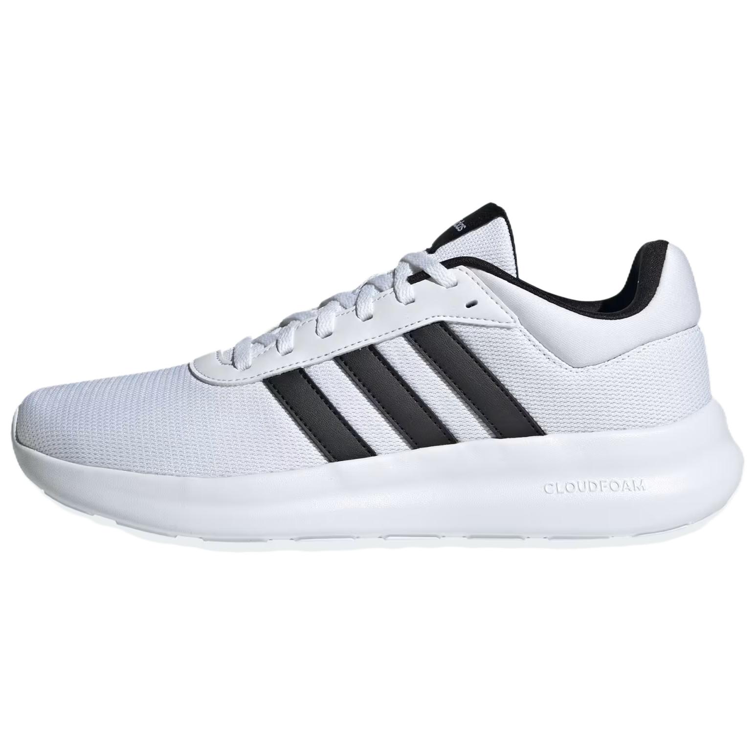 

Adidas Lite Racer 4.0 белые черные мужские кроссовки Cloud-White Core-Black IH5423 42⅔