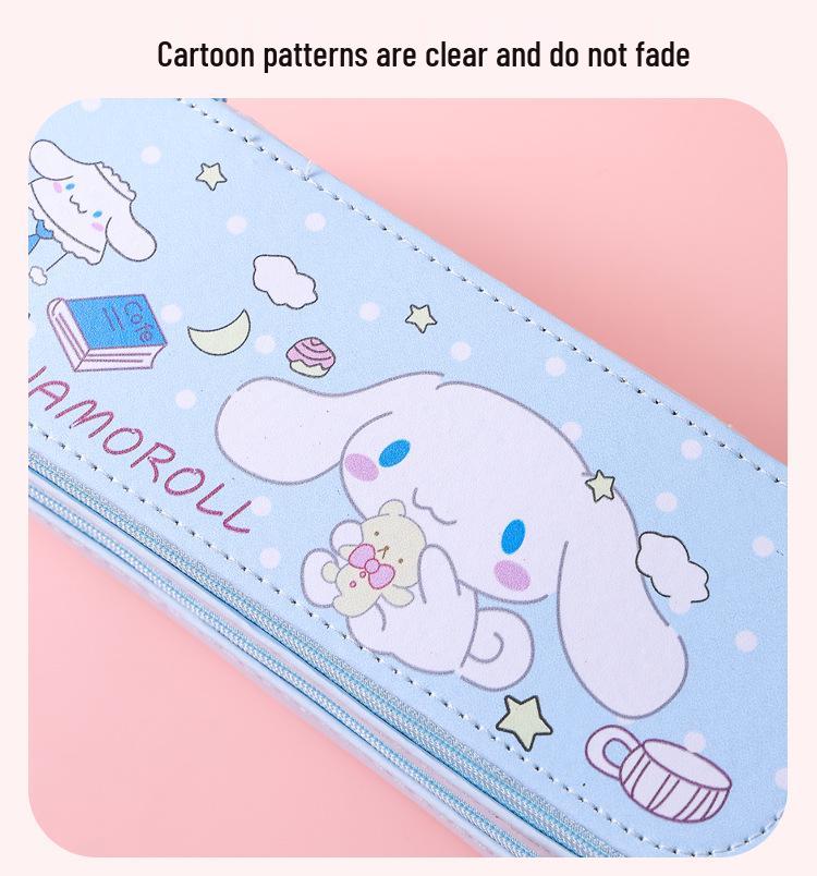 Double-Layer Cartoon Pencil Case - Kuromi, Cinnamoroll & My Melody for Boys and Girls