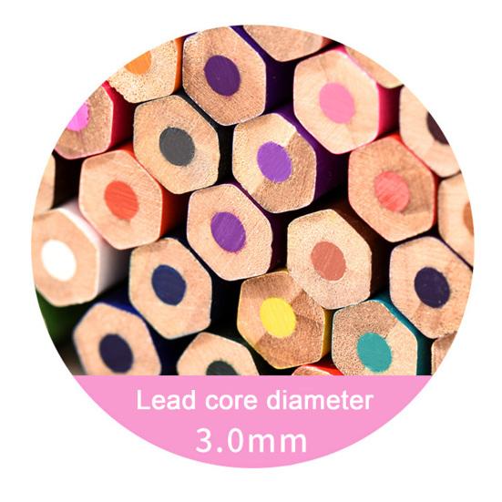 12/24/36/48-Color Cartoon Barrel Colored Pencils Set Lead-free Drawing Pencils for Kids Students Smooth Coloring Portable Art Supplies for School