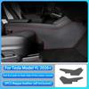 For Tesla Model YL Launch 2026+ Center Console Two Side Panel Anti Kick Pad Protector Leather Sticker Foot Cover Car Accessories