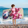 Pink Fruit Cherry Kids Beach Towels Microfiber Beach Towels for Boys Girls Sand Free Absorbent Toddler Pool Towels Bath Towel