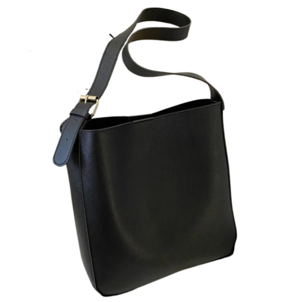 

Large Capacity Pu Leather Composite Bags Hanging Pouch Texture Underarm Bags School чёрный
