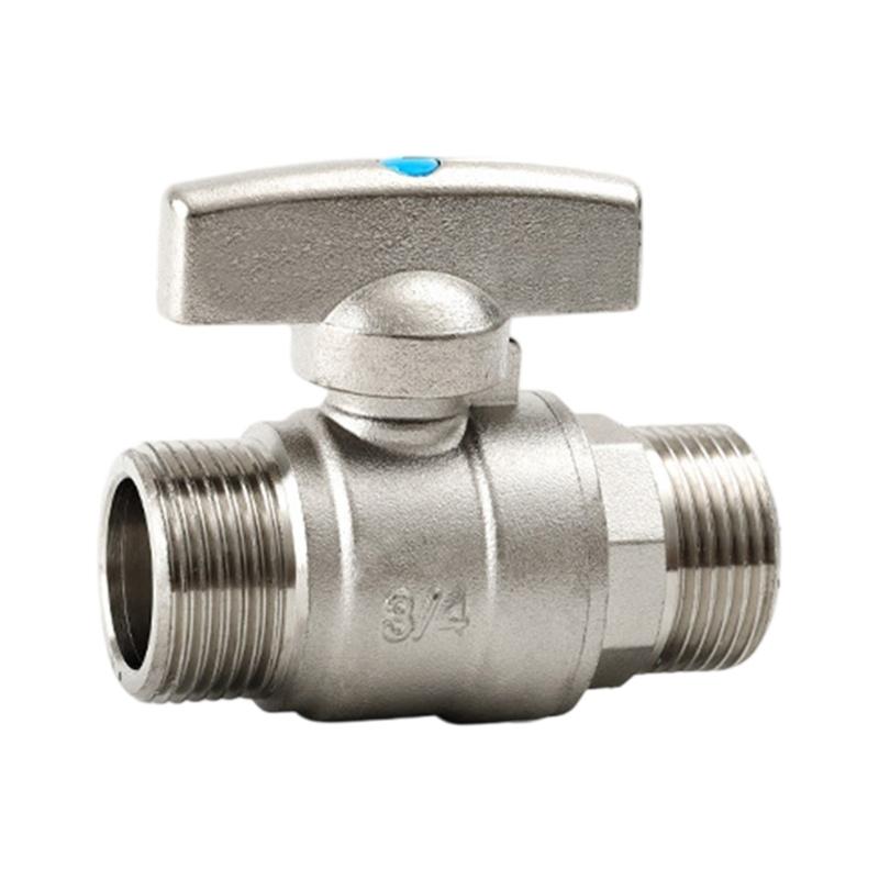 Premium Industrial Double Male Thread Ball Valves 1/2 Inch Or 3/4 Inch SuitableFor Home And Commercial Industry Plumbing