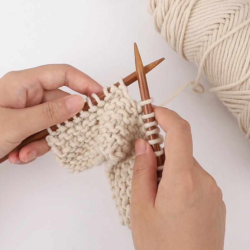 Carbonized Bamboo Single Head Sweater Needle Set for Hand Knitting