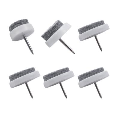 200Pcs Nail-On Noises Reduction Felt Pad Heavy Duty Chair Leg Cushions Furniture Leg Bottom Feet Glides Floor Protector