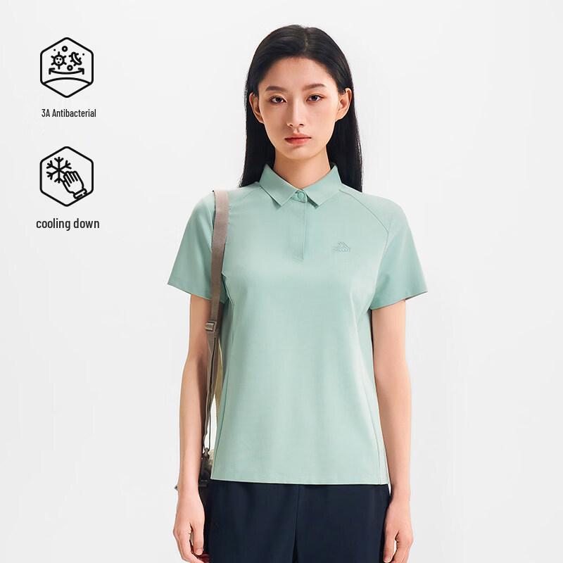 Pelliot Women's Outdoor Elastic Hiking Polo T-Shirt