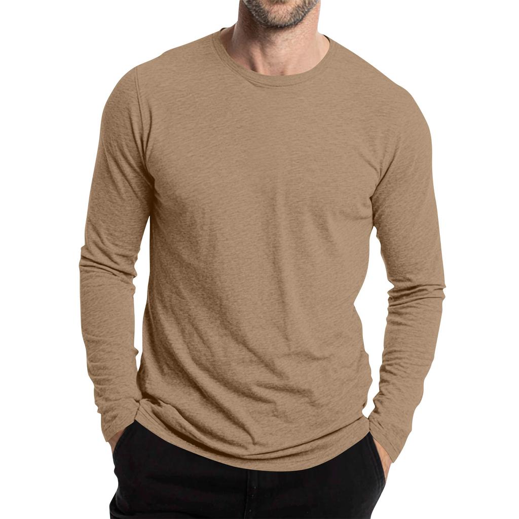 Men's Round Neck Short Sleeve Outdoor Casual Long Sleeve Top