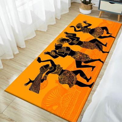 Covoare pentru sufragerie dormitor tradiție femeie africană model flanel covoare flanel moale decor acasă covor covorașe de bucătărie