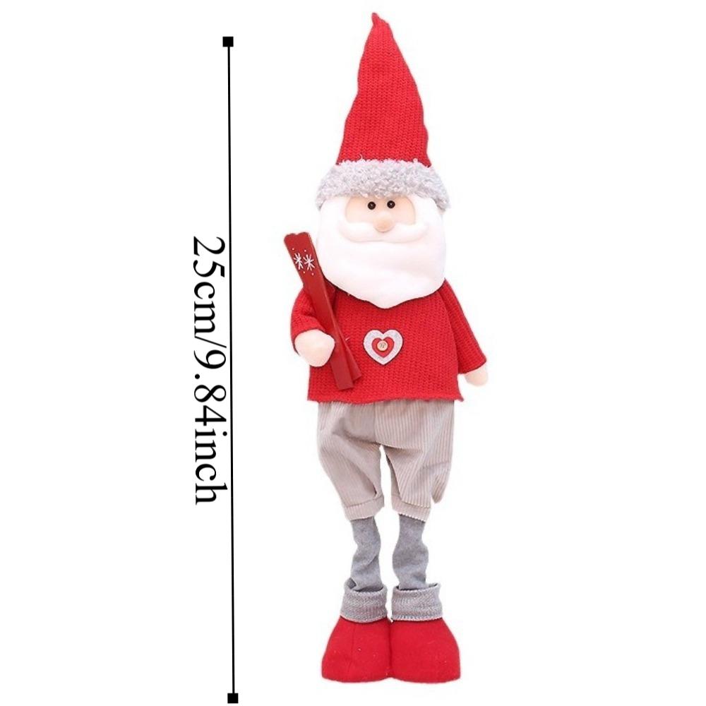 Soft Snowman Elk Telescopic Doll Santa Claus Merry Christmas Decoration Xmas Decor