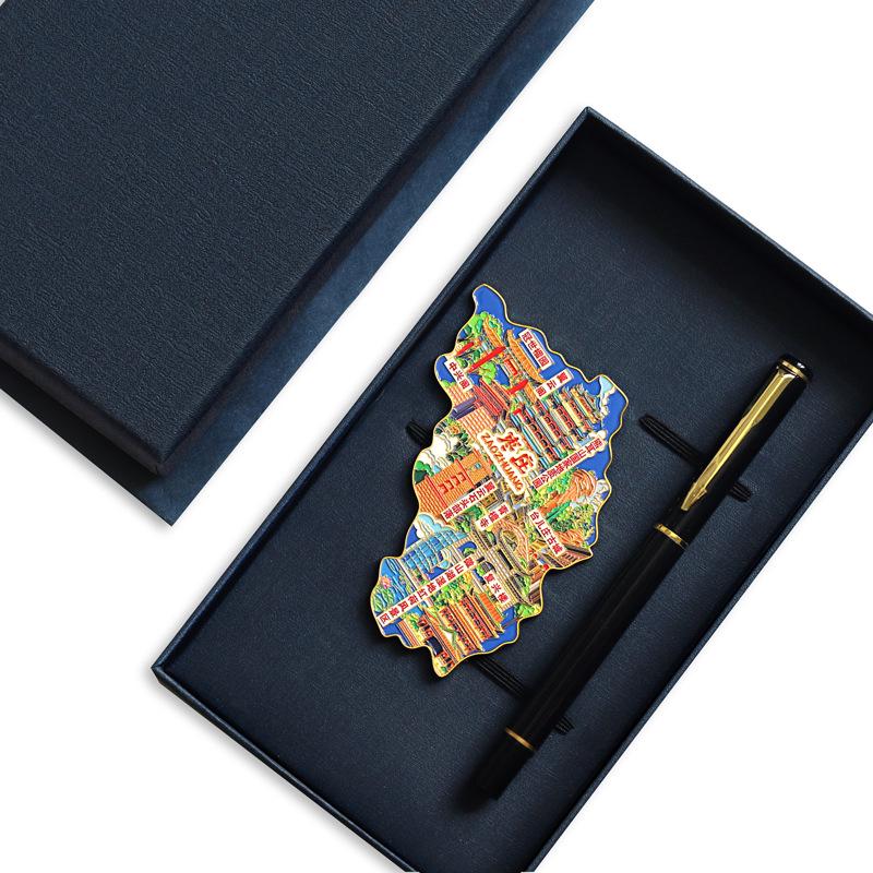 Binzhou Gelber Fluss Turm Magnet, Haifeng Pagode & Zhonghai Park. Kulturtourismus-Geschenk.