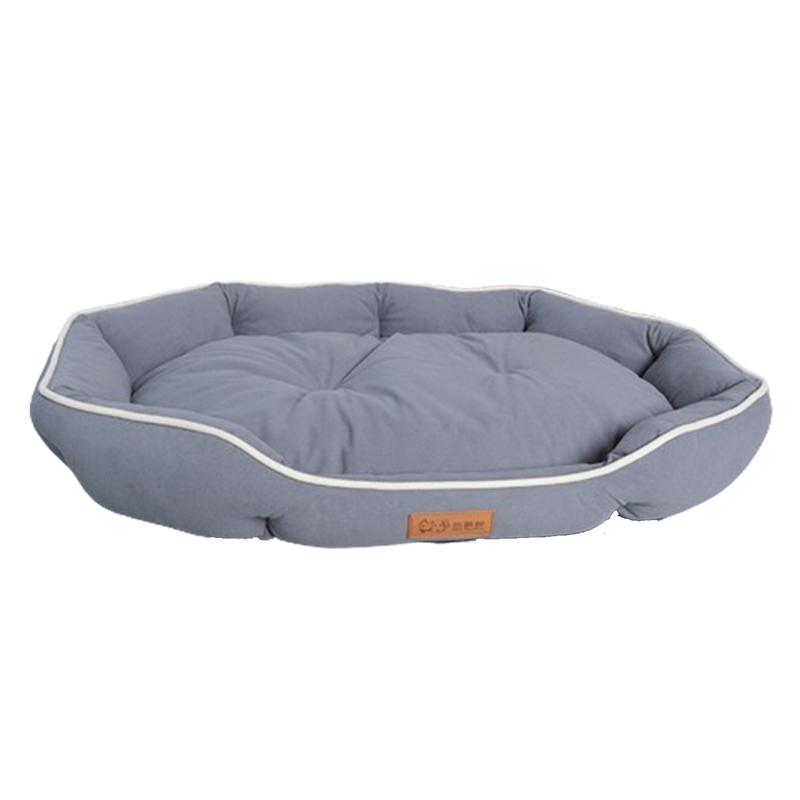 Oval Winter Warm Dog Bed for Medium Dog Mattress Anti-scratch Cat Bed Non-slip Slepping Pet Cushion Large SpaceThickrned Dog Bed