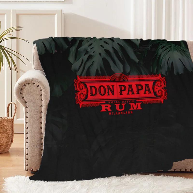 

Don Papa Rum Wine Art Patterns Blanket Animals Flannel Blanket Cosy Lazy Couch Cover Blanket Super Soft Sheet Mattresses 100x150cm