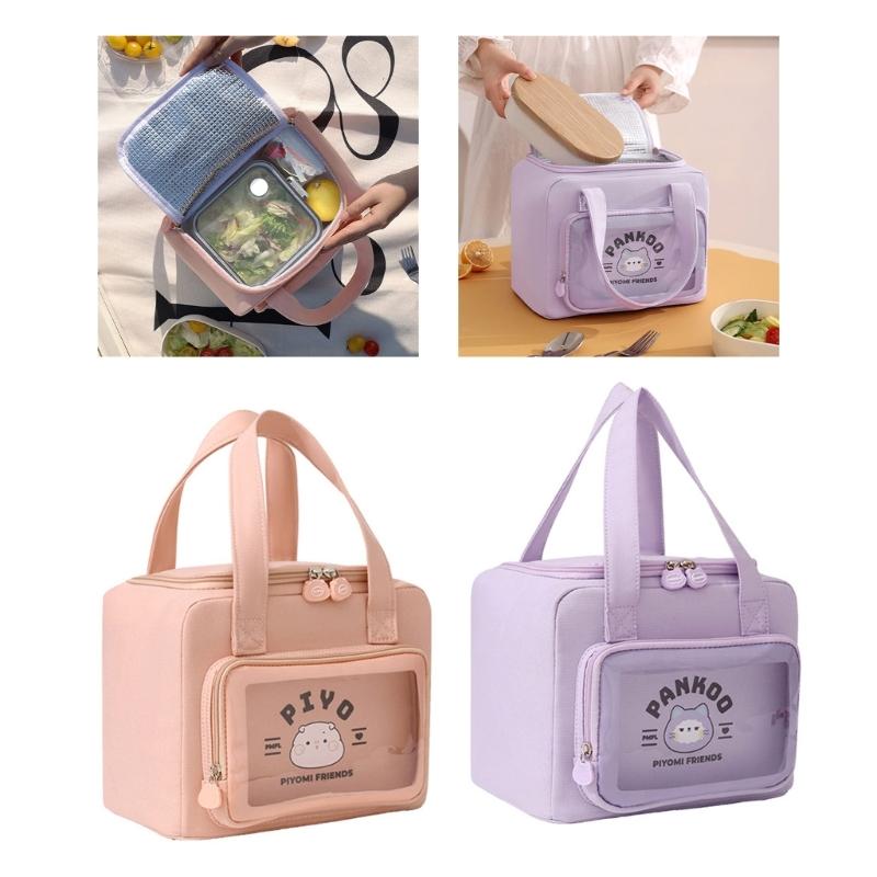 Portable Thermal Lunch Bag Designed For Professionals Practical Waterproof Oxford Cloth Great For Work Or Picnics