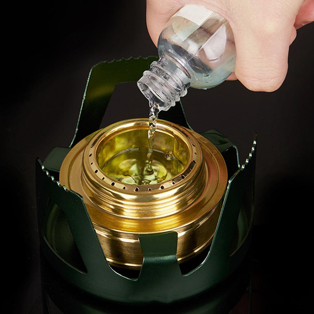 Portable Alcohol Stove Mini Burner for Outdoor Camping Cooking Picnic (Bluestone Green)