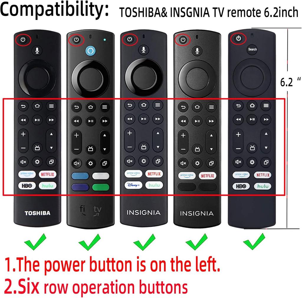 Silicone Remote Control Case for 2023 Fire TV Stick Max 2nd/Omni/4-Series Anti-Slip Glow In Dark with Lanyard
