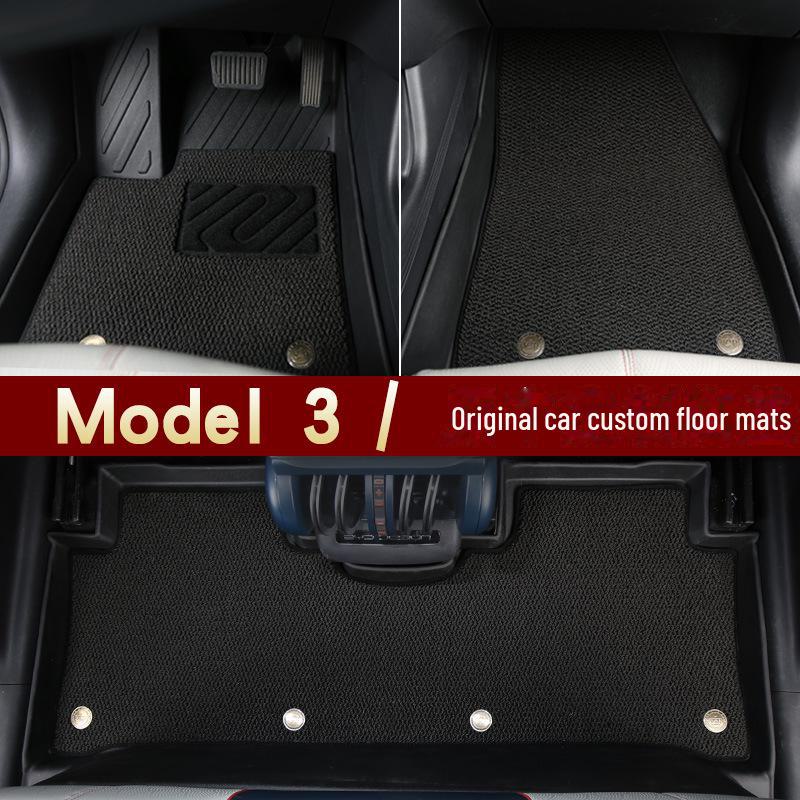 Tapete de assoalho e porta-malas TPE para Tesla Model 3 - Acessórios para modificação de interior