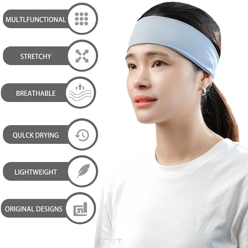 Elastic Sport  Headbands Absorbent Sweat Ponytail Holder Sweat Absorbing Headbands  Daily Life