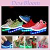 Zapatillas Luminosas LED Carga USB Zapatos de Corte Bajo para Niños Moda Casual Regalo