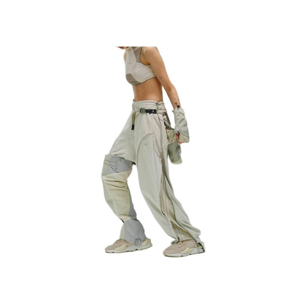 adidas Originals X Hamcus Collaboration FW23 Casual Solid Color Cut Tapered Long Knit Sports Pants Unisex Pants White IX4338